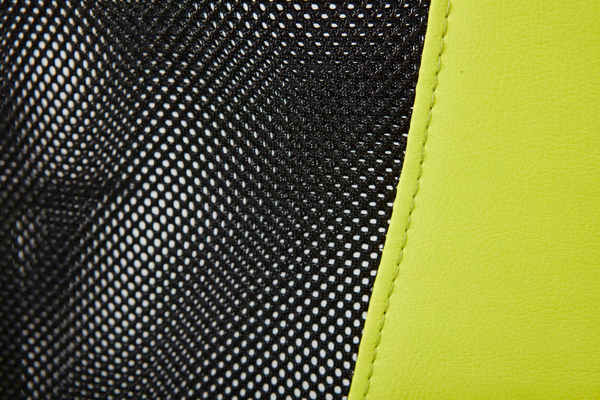 Drehstuhl Donny grün schwarz Kunstleder Netzstoff Donny - schwarz/grün (55,00/85,00/54,50cm) - Inter Link