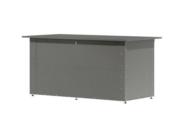 Karibu Metallbox Kailua 1 grau Metall B/H/T: ca. 134x71x62 cm Kailua 1 - grau (134,00/71,00/62,00cm) - Karibu