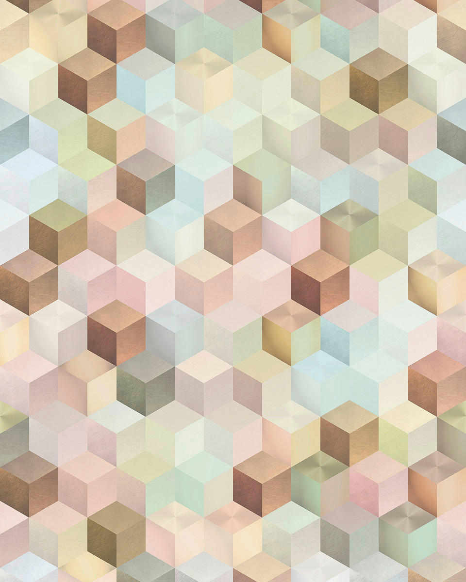 Komar Fototapete Cubes B/L: ca. 200x250 cm Cubes - (200,00/250,00cm) - Komar