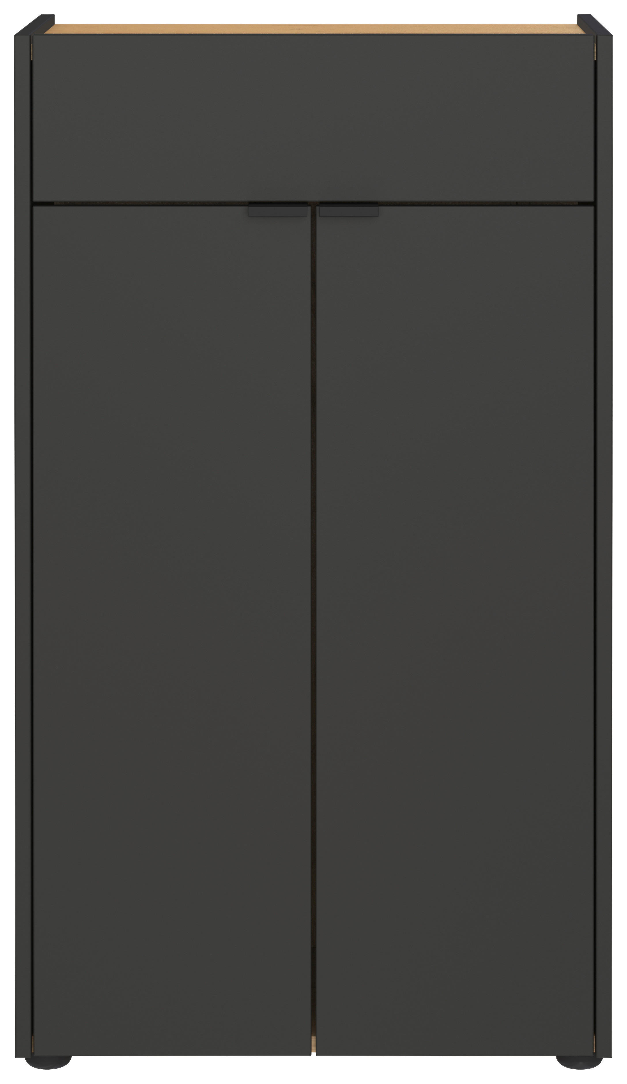 Kommode 4499-549 Graphit Optik Eiche Navarra Nachbildung B/H/T: ca. 60x98x34 cm 4499-549 - Eiche/Graphit (60,00/98,00/34,00cm) - Germania