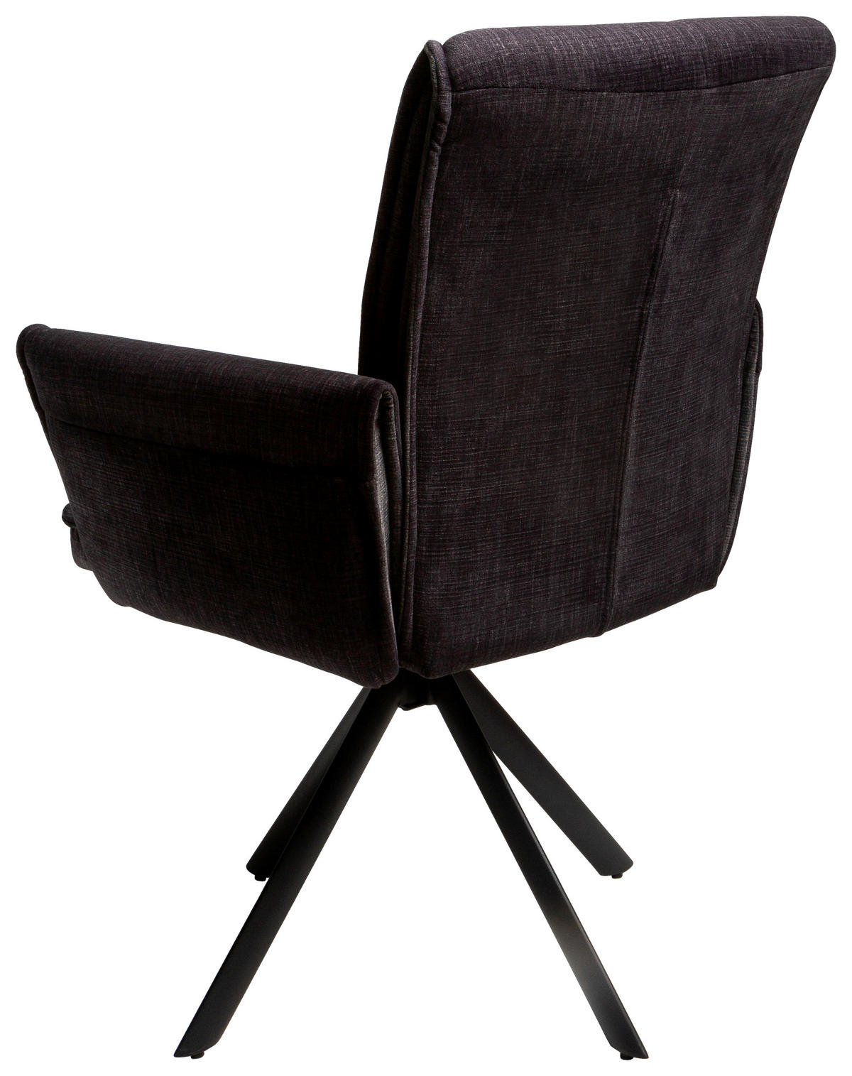 Armlehnstuhl Renate dunkelgrau Samt B/H/T: ca. 59x92x67 cm Renate - schwarz/dunkelgrau (59,00/92,00/67,00cm)