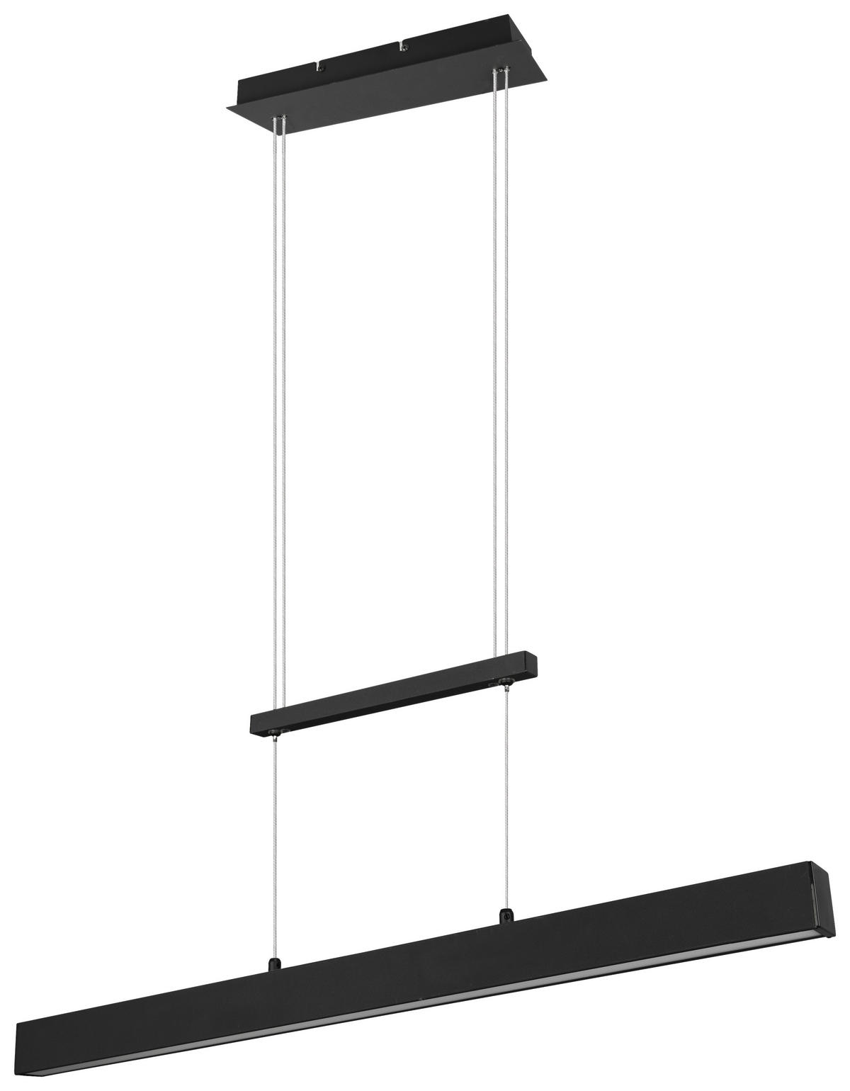 Reality Pendelleuchte Paros R32043132 mattschwarz Metall B/H/T: ca. 90x150x11 cm Paros - mattschwarz (90,00/150,00/11,00cm) - Reality
