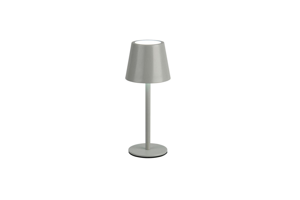 Reality LED Tischleuchte DIAZ grau Metall H: ca. 21 cm 1 Brennstellen Diaz - grau (21,00cm) - Reality