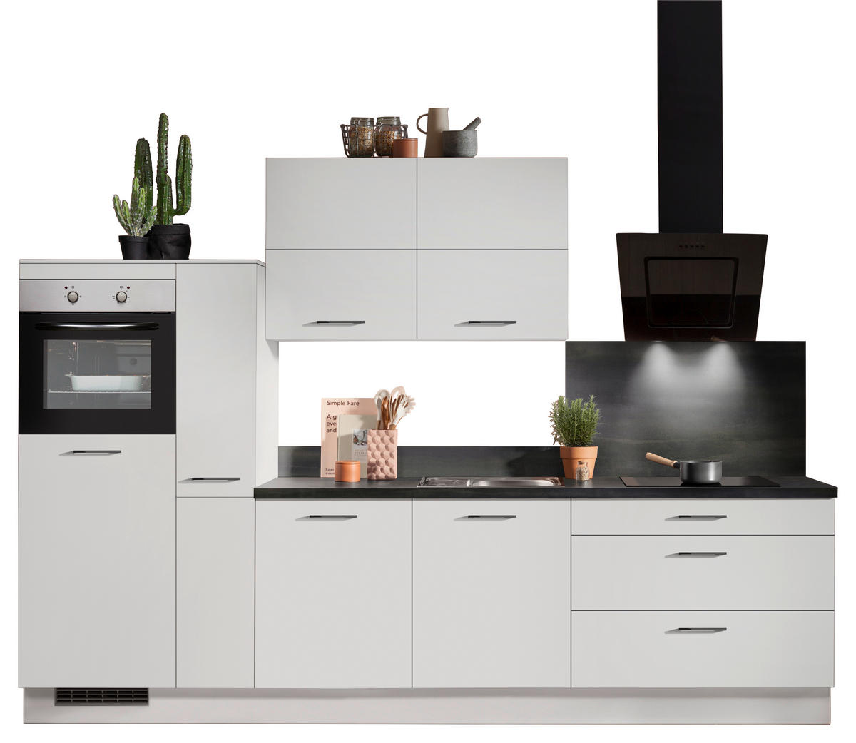 Impuls Küchenblock IP1200 Spacegrau B: ca. 310 cm IP1200 - Spacegrau (310,00cm) - Impuls