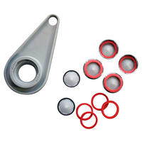 Wasser-Sparerset grau Wassersparset_für_Armaturen - rot/schwarz - SCHÜTTE