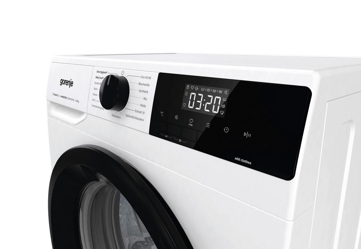 Gorenje Waschmaschine WNHEI74SAPS/DE weiß B/H/T: ca. 60x85x47 cm ca. 7 kg Waschmaschine WNHEI74SAPS/DE - weiß (60,00/85,00/47,00cm) - Gorenje