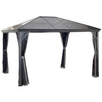 Sojag Pavillon Verona anthrazit Aluminium B/H/T: ca. 298x260x423 cm Verona - anthrazit (298,00/260,00/423,00cm) - Sojag