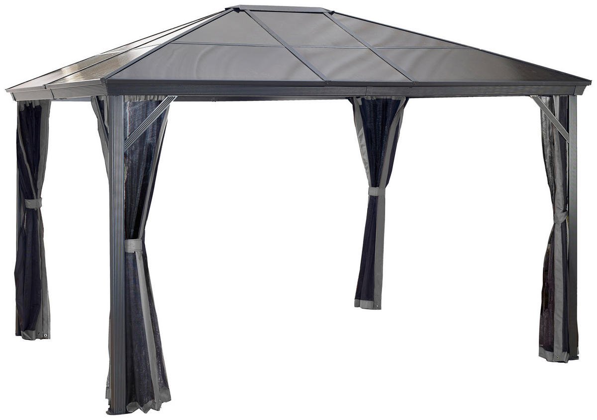 Sojag Pavillon Verona anthrazit Aluminium B/H/T: ca. 298x260x423 cm Verona - anthrazit (298,00/260,00/423,00cm) - Sojag