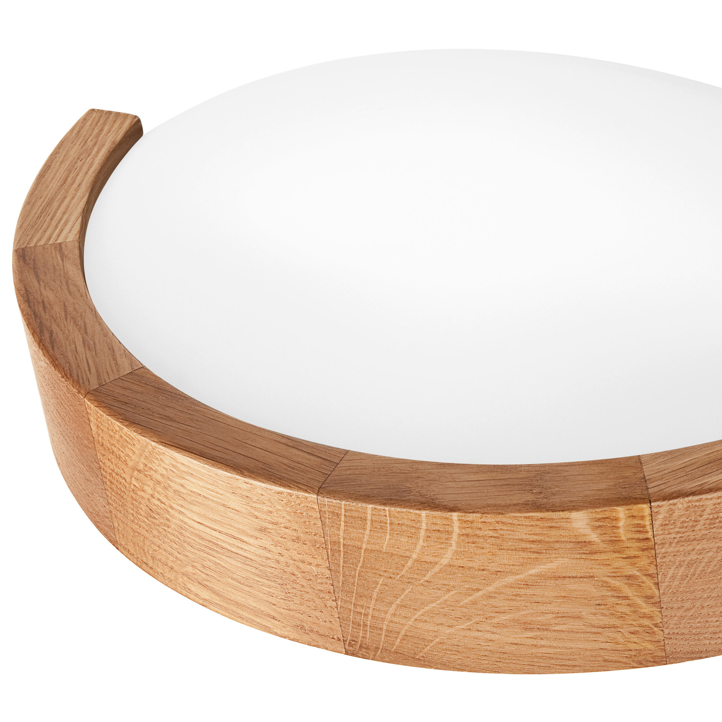 Thumbnail - Lamkur Wandleuchte Eiche Holz Glas B/H/L: ca. 20x14x30 cm E27 1 Brennstellen