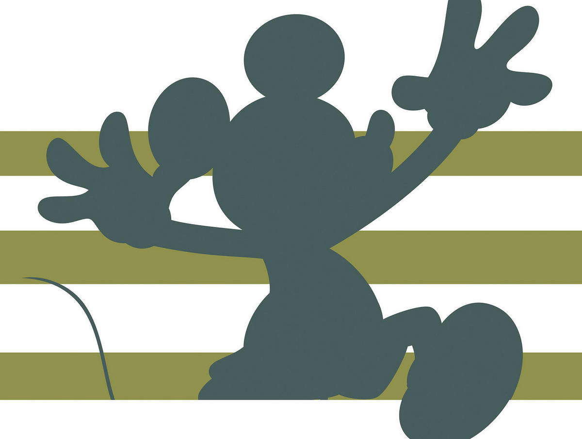Komar Poster Mickey Shadow Disney B/L: ca. 30x40 cm Mickey Shadow - (30,00/40,00cm) - Komar