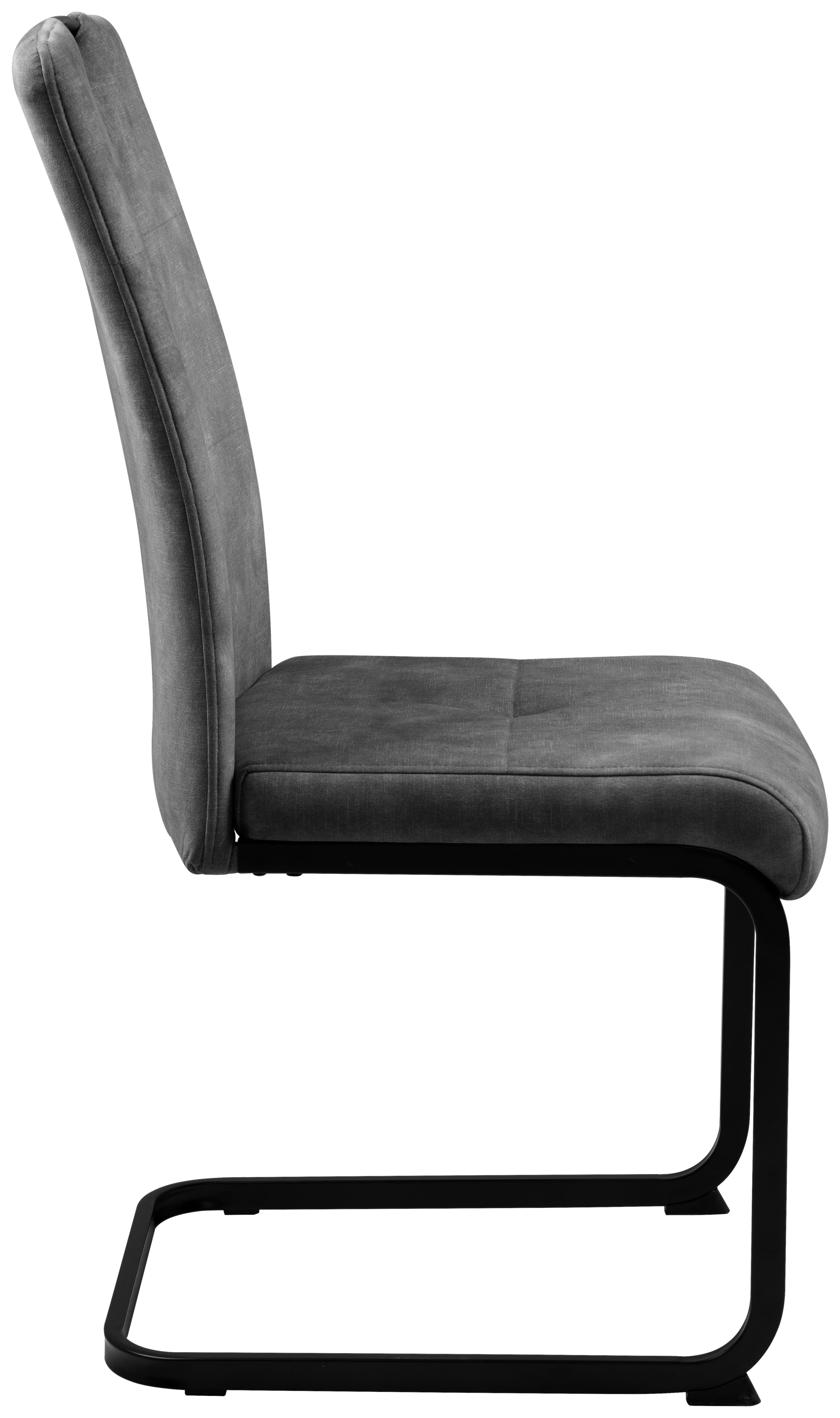 Schwingstuhl Zora anthrazit Microfaser B/H/T: ca. 42x100x61 cm Zora - schwarz/anthrazit (42,00/100,00/61,00cm)