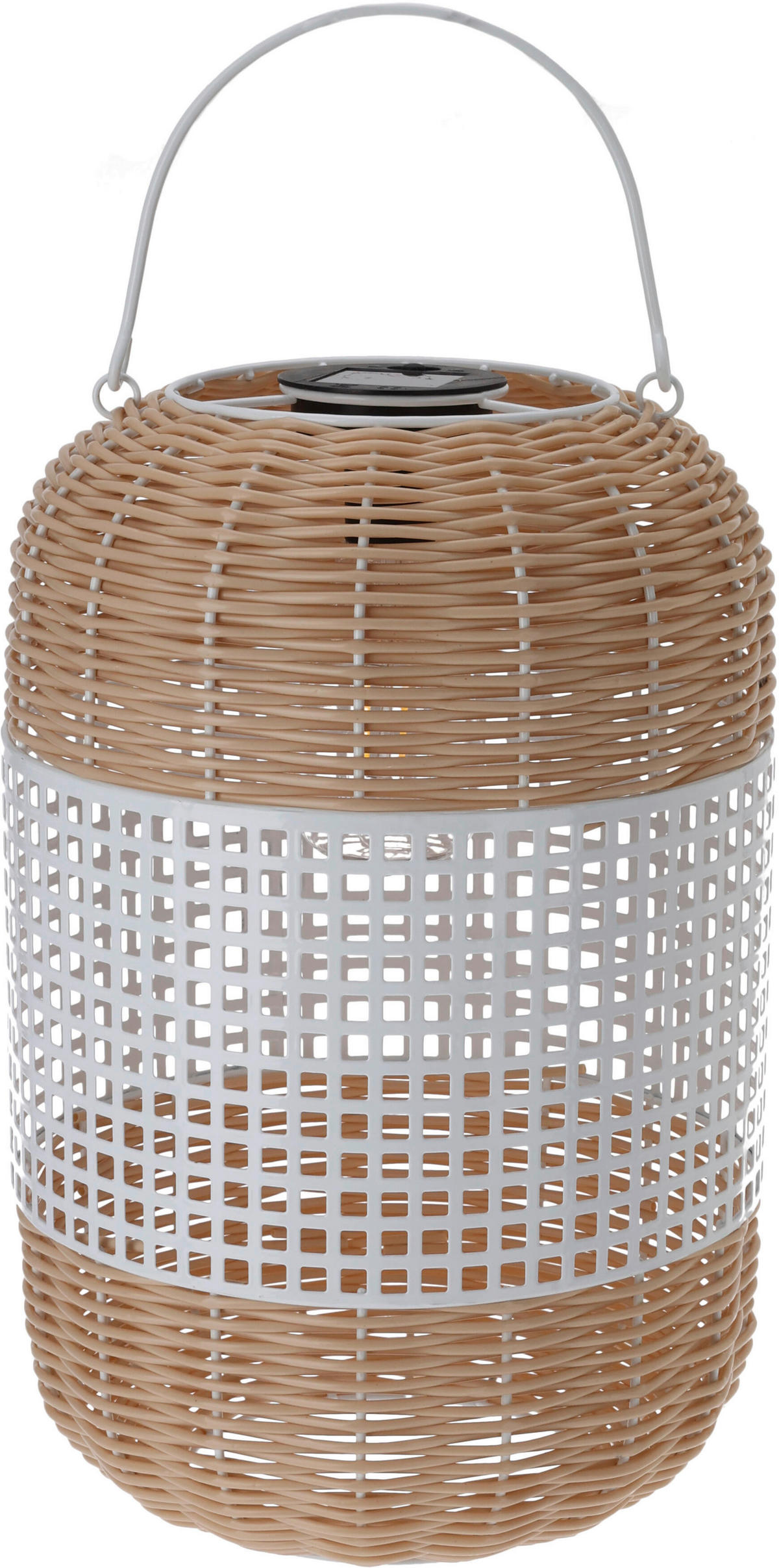 Solarlaterne schwarz Metall B/H/L: ca. 24x24x38 cm Solarlaterne - schwarz (38,00/24,00/24,00cm)