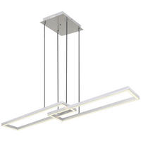 GLOBO LED-Pendelleuchte Salmos 67209-45H Silbergrau Aluminium Kunststoff B/H: ca. 120x26 cm Salmos - Silbergrau (120,00/26,00cm) - GLOBO