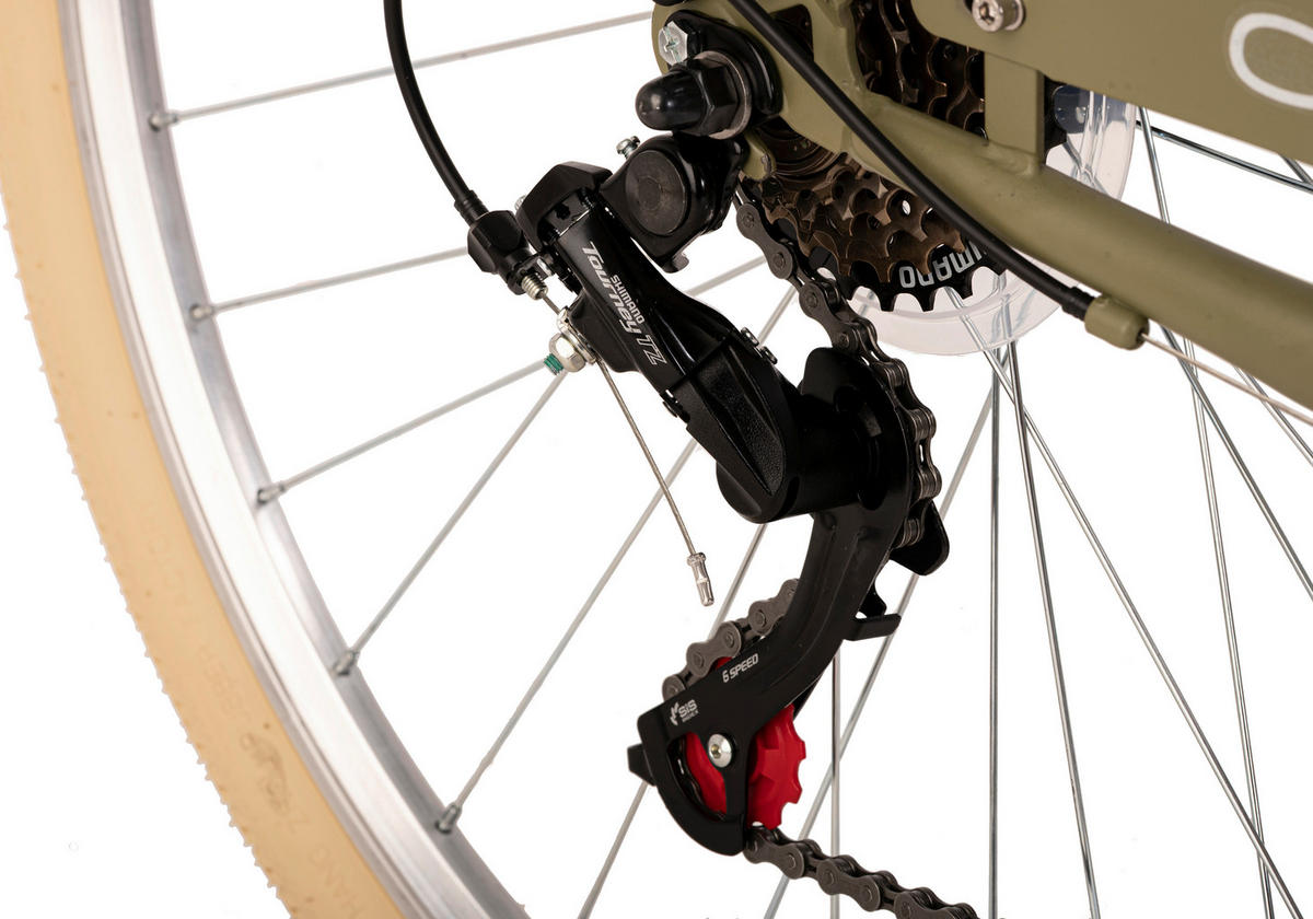 DaCapo Damenfahrrad Casino 170C 28 Zoll Rahmenhöhe 48 cm 6 Gänge olive olive ca. 28 Zoll Casino - olive - DaCapo