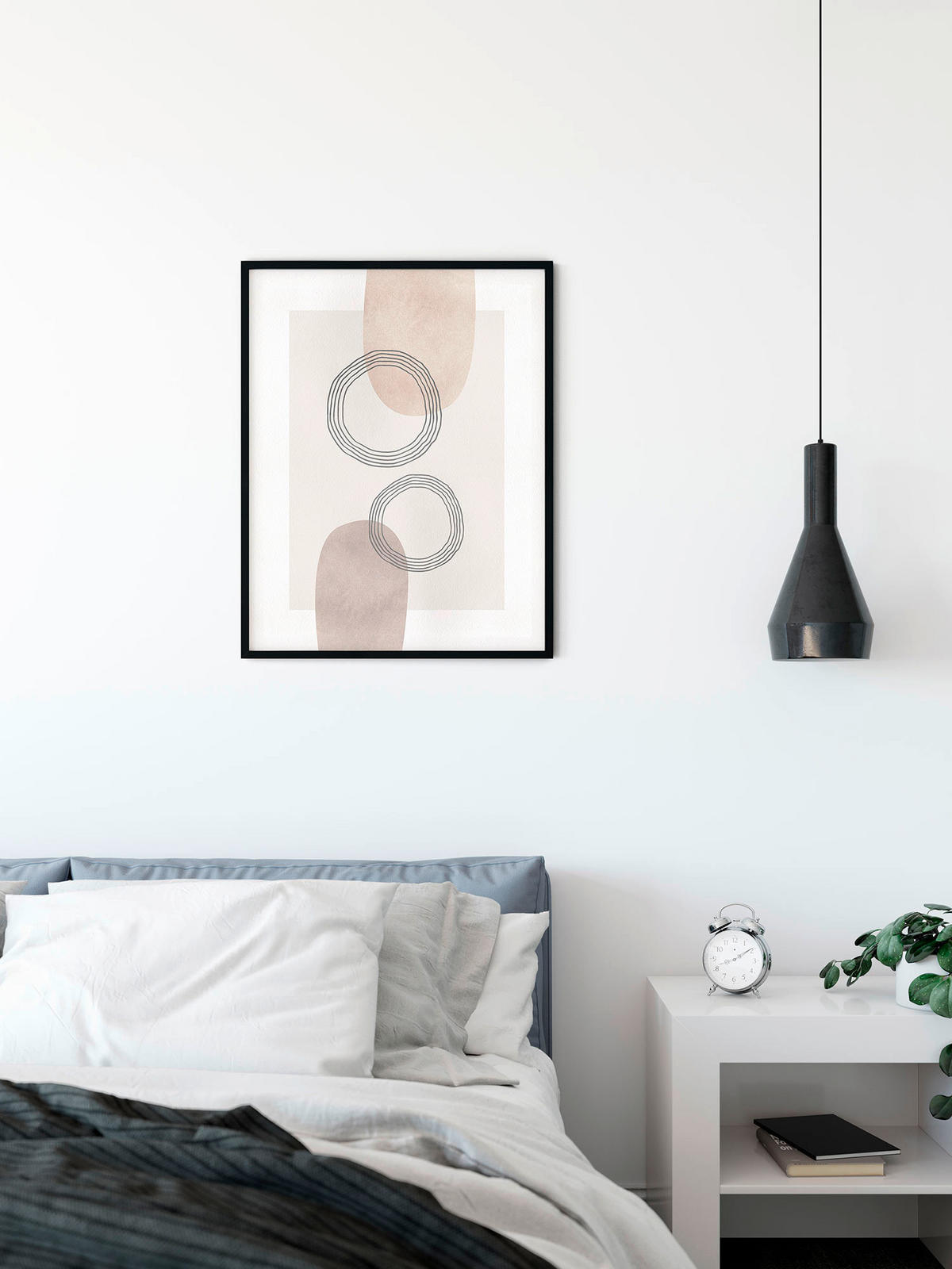 Komar Poster Line Art Circles Abstrakt B/L: ca. 40x50 cm Line Art Circles - (40,00/50,00cm) - Komar