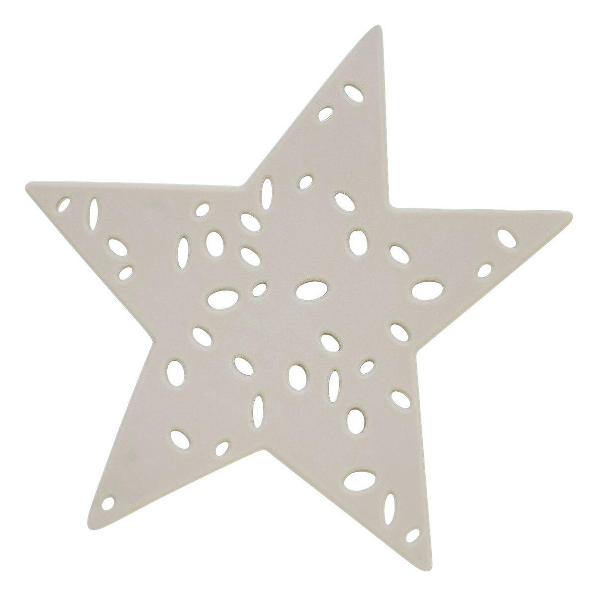 Wanneneinlage Stern grau Kunststoff Stern - grau (13,00/11,00cm) - Acus