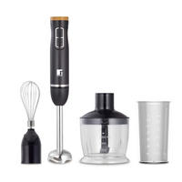 BERGNER Stabmixer-Set schwarz silber Edelstahl B/H/L: ca. 14,2x23,2x24,5 cm CHARCOAL - schwarz/silber (24,50/14,20/23,20cm) - BERGNER
