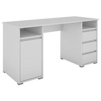 Schreibtisch LOBO weiß B/H/T: ca. 138x75x55 cm LOBO - weiß (138,00/75,00/55,00cm) - byLIVING