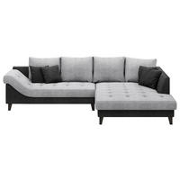 Polsterecke Ginger grau schwarz B/H/T: ca. 306x92x202 cm Ginger - schwarz/grau (306,00/92,00/202,00cm)
