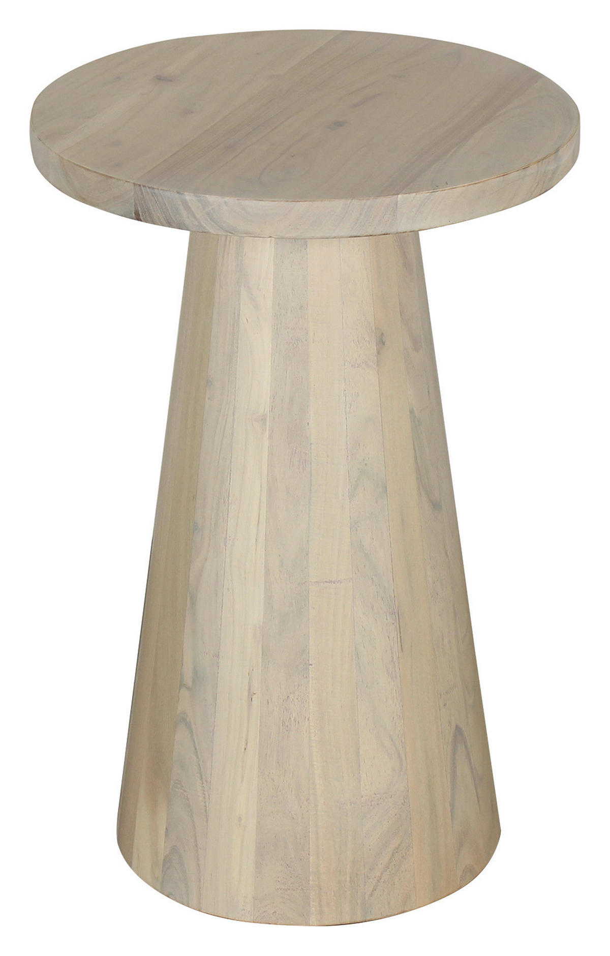 Beistelltisch CONE weiß gekälkt Akazie H/D: ca. 60x35 cm CONE - weiß (35,00/60,00cm) - byLIVING
