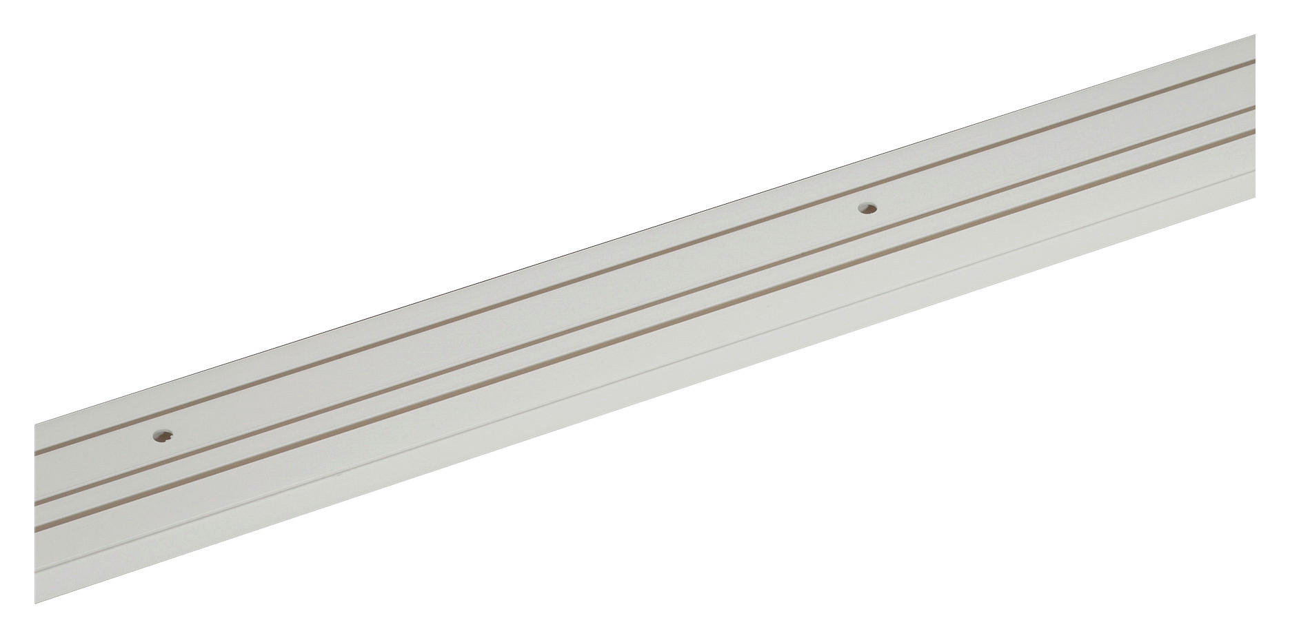 ondeco Gardinenschiene weiß Kunststoff L: ca. 210 cm 3.0 Läufe Schiene_Hohlkammer_3lfg. - weiß (210,00cm) - ondeco