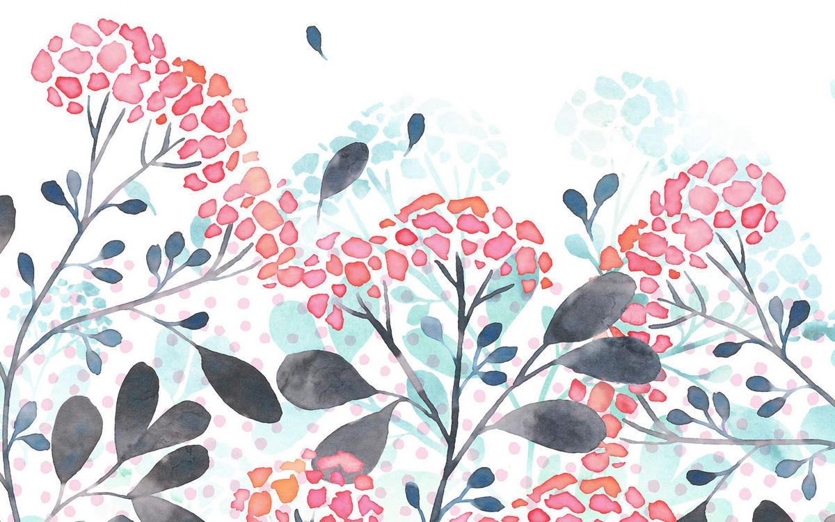 Komar Fototapete Summer Breath Blumen B/L: ca. 400x250 cm Summer Breath - (400,00/250,00cm) - Komar