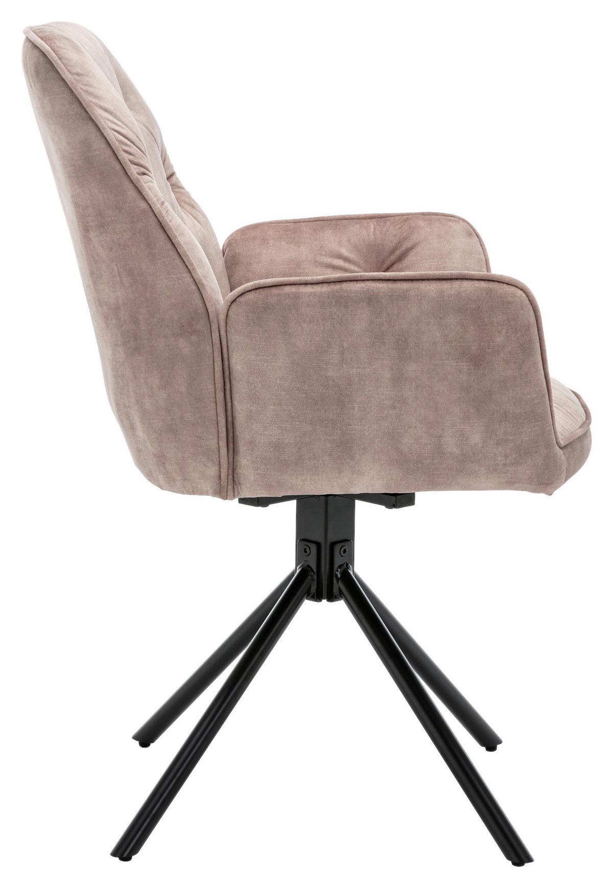 byLIVING Sessel SARINA  2er-Set beige Vintage Samt Metall B/H/T: ca. 59,5x89x62 cm SARINA  2er-Set - beige (59,50/89,00/62,00cm) - byLIVING