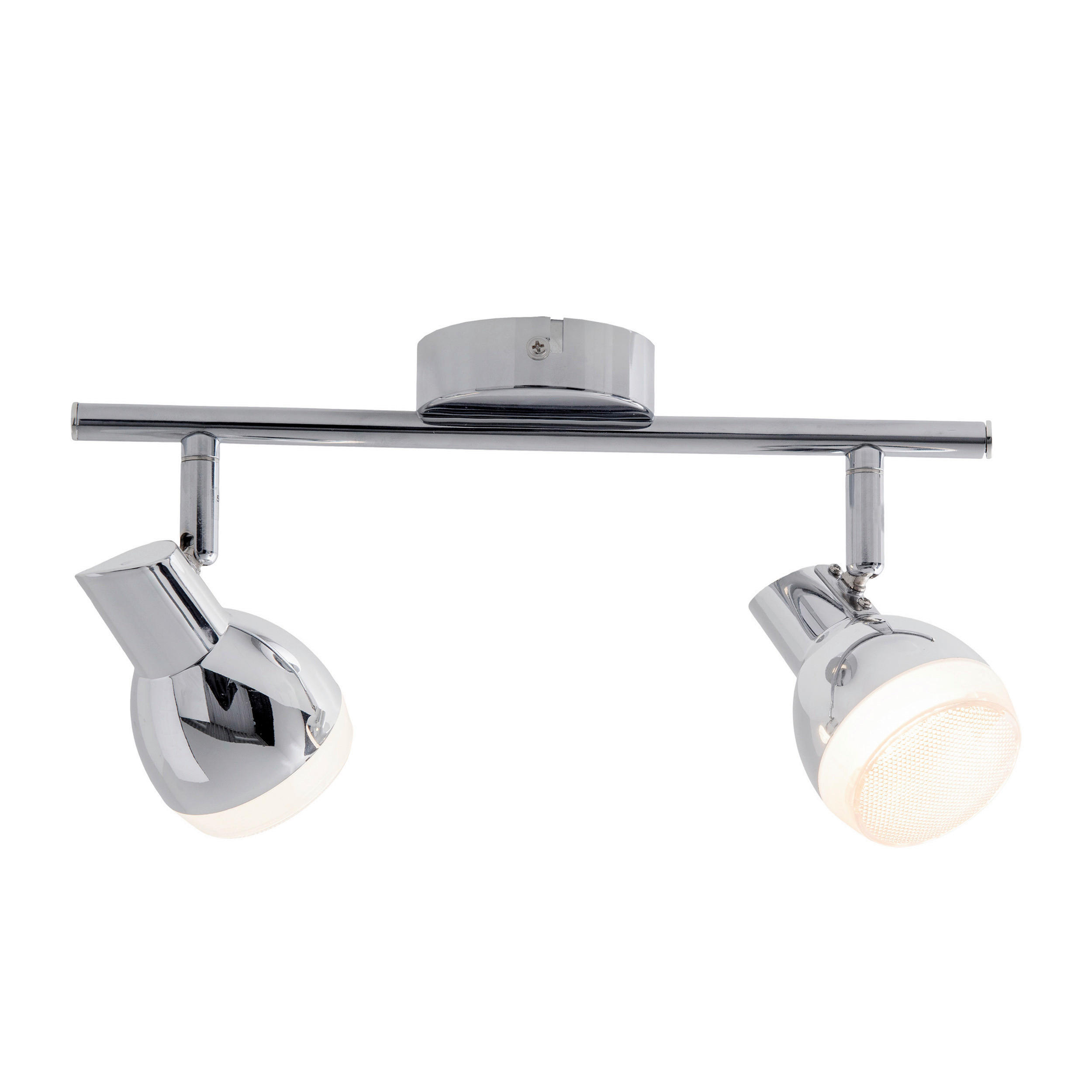 Näve Leuchten LED-Spot Chrom Kunststoff Metall B/H/T: ca. 30x13x8 cm 2 Brennstellen