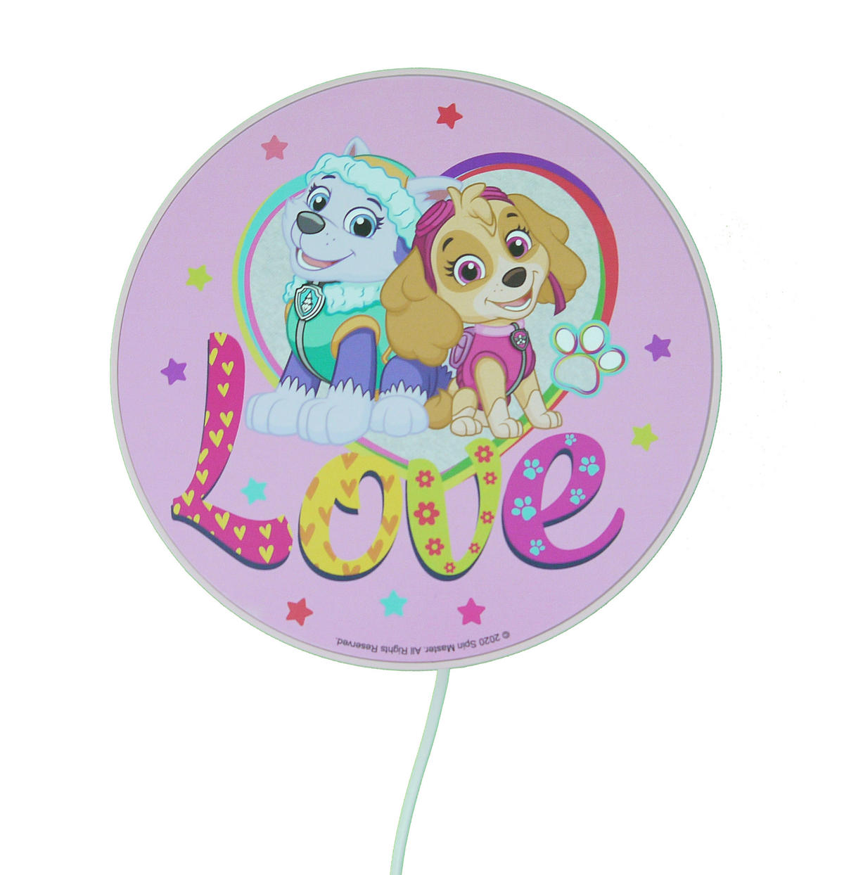 Niermann Kinderwandleuchte Pawsitive_Pups 40689 rosa Kunststoff D: ca. 25 cm E14 1 Brennstellen Wandleuchte_Pawsitive_Pups - rosa (25,00cm) - Niermann