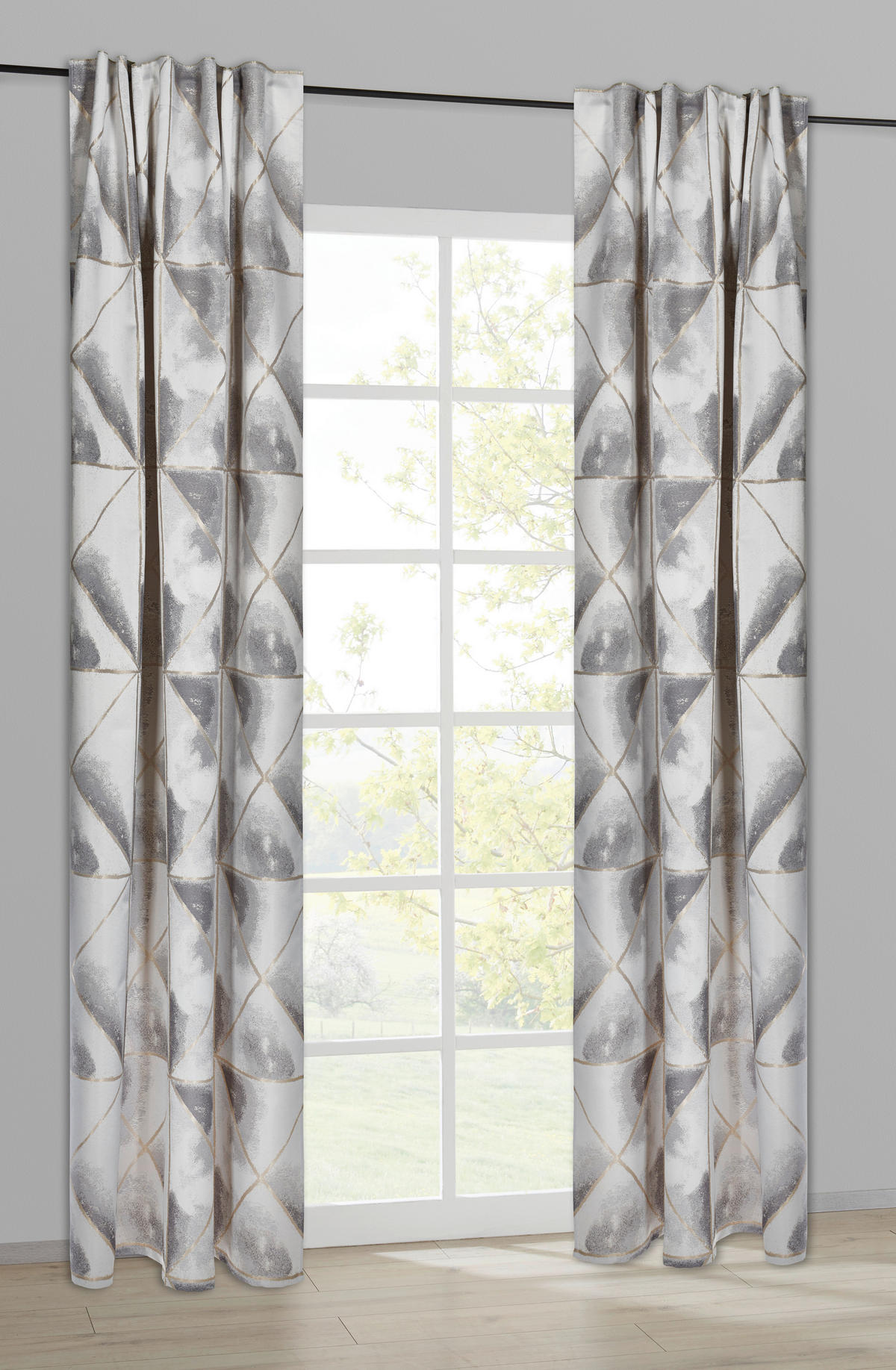 Kombivorhang Valeria taupe B/L: ca. 140x245 cm Valeria - taupe (140,00/245,00cm)
