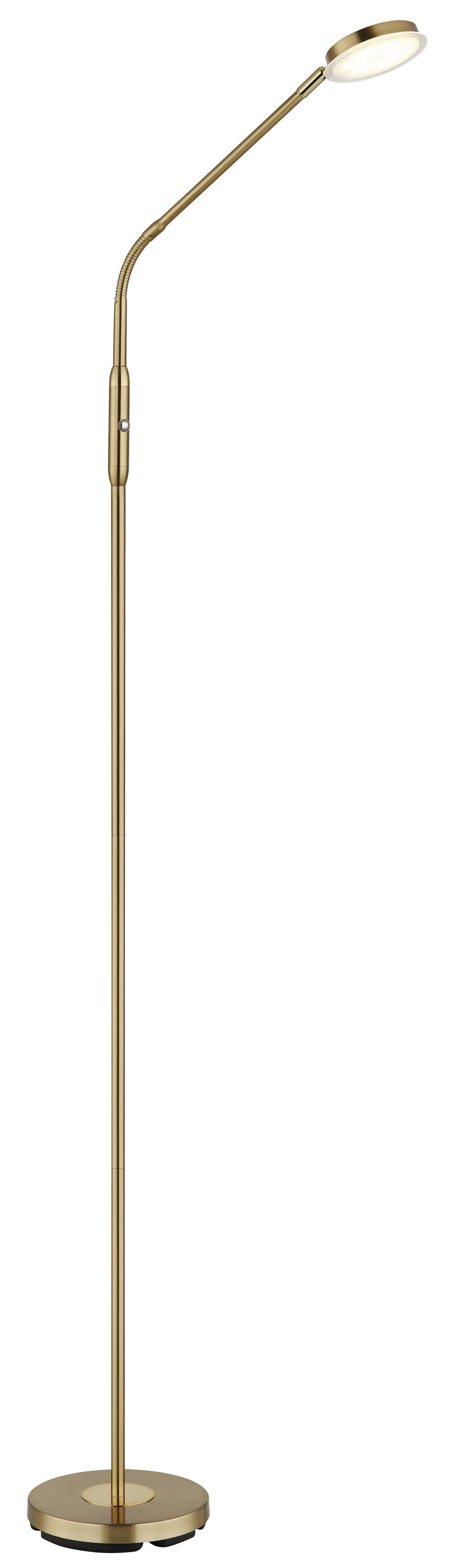 GLOBO Stehleuchte messing Metall B/H/L: ca. 20x173x52 cm 1 Brennstellen SILVIO - messing (52,00/20,00/173,00cm) - GLOBO