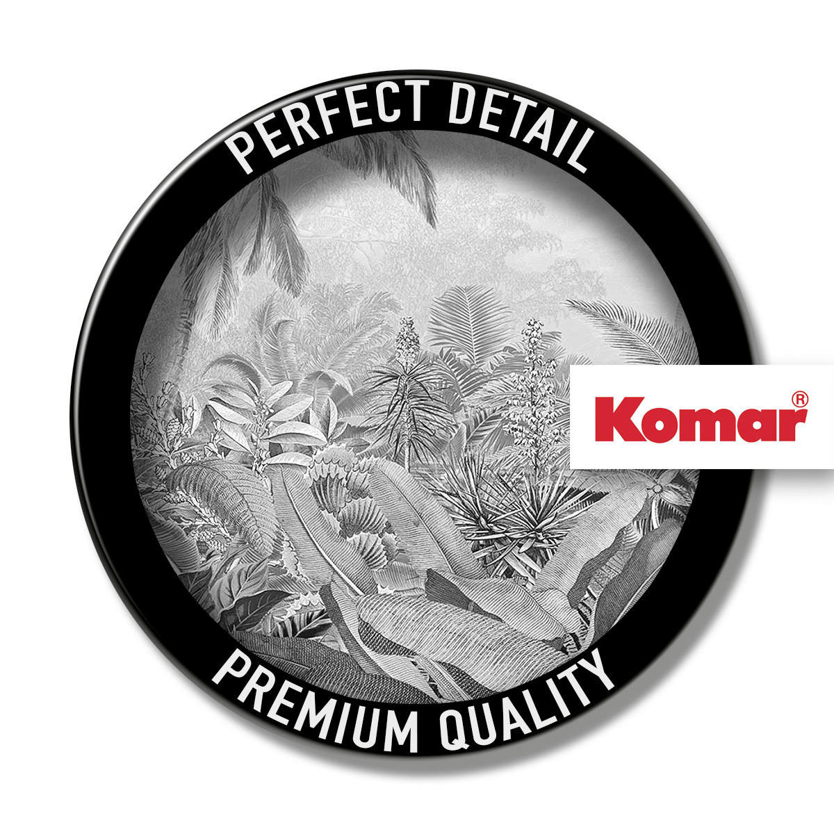 Komar Fototapete Amazonia Black and White Panel B/L: ca. 100x250 cm Amazonia Black and White Panel - (100,00/250,00cm) - Komar