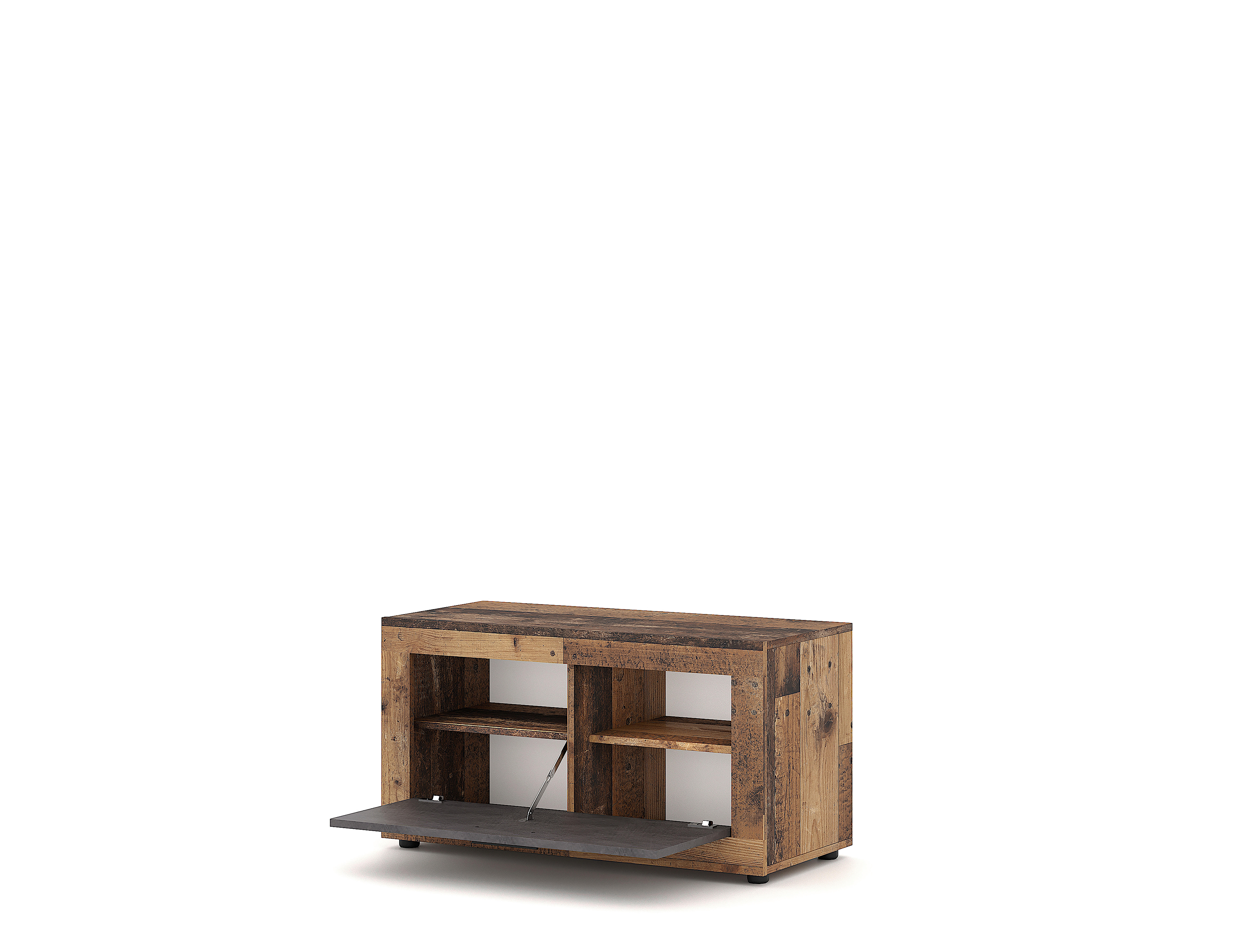 Schuhschrank LUNA 2 Eiche Matera Nachbildung Beton Optik B/H/T: ca. 88,9x48x40 cm LUNA 2 - Eiche/Beton (88,90/48,00/40,00cm) - WIPMEB
