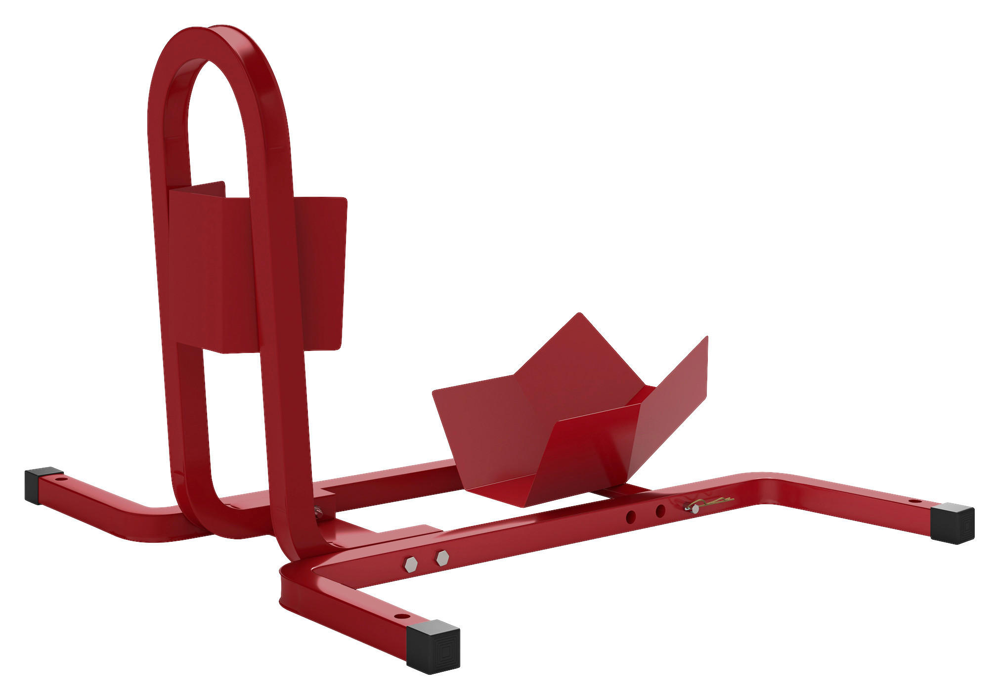 HOMCOM Motorradständer B/H/L: ca. 55x43x60 cm Motorradständer - rot (60,00/55,00/43,00cm) - HOMCOM