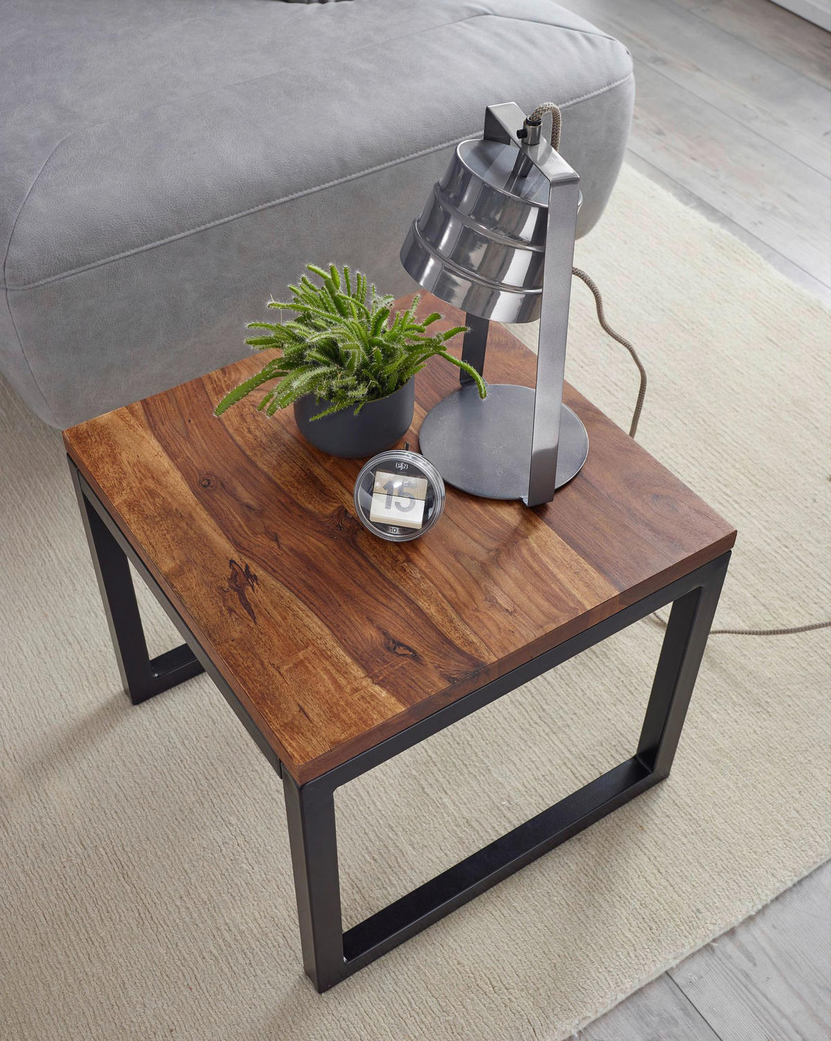 Beistelltisch rosenholz Holz B/H/T: ca. 45x40x45 cm Beistelltisch - rosenholz (45,00/40,00/45,00cm) - Wohnling