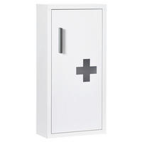kleankin Medizinschrank weiß Edelstahl B/H/L: ca. 12x30x60 cm Medizinschrank - weiß (60,00/12,00/30,00cm) - kleankin