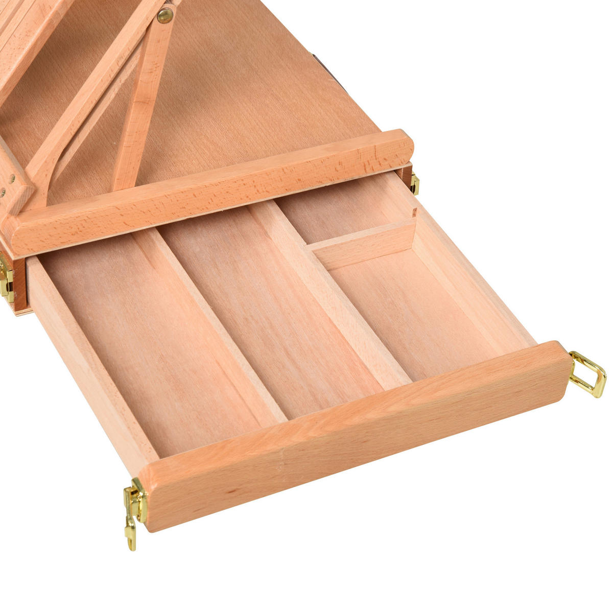 HOMCOM Staffelei natur Edelstahl B/H/L: ca. 36x42x12,5 cm Staffelei - natur (12,50/36,00/42,00cm) - HOMCOM
