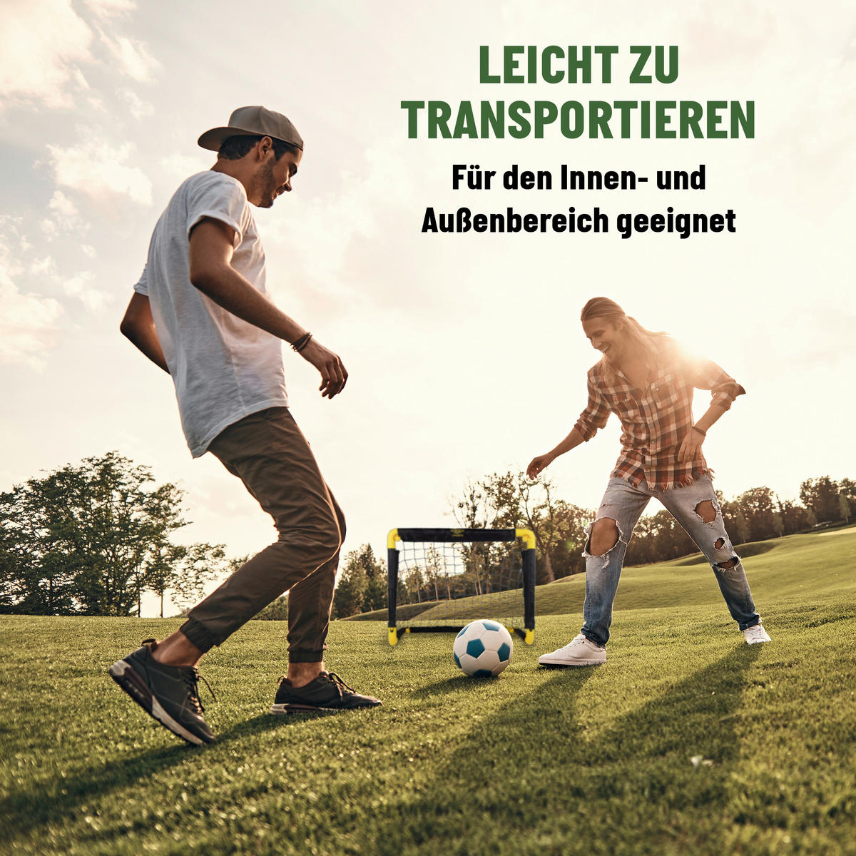 Fußballtor gelb B/H/T: ca. 50x44x44 cm Fußballtor_2erSet 50x44x44cm - gelb/schwarz (50,00/44,00/44,00cm)