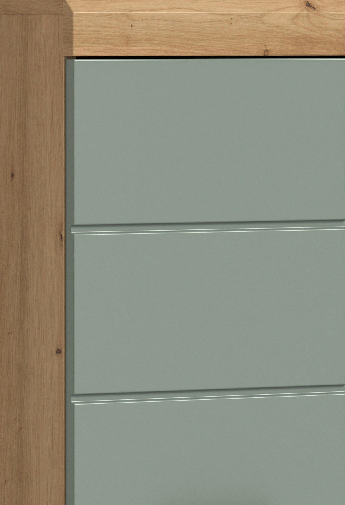 Schrank Scout Eiche Artisan Nachbildung salbei Nachbildung B/H/T: ca. 37x88x31 cm Scout - Eiche/salbei (37,00/88,00/31,00cm) - xonox.home