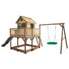 AXI Spielhaus Liam braun B/H/L: ca. 541x291x277 cm Liam - braun/grün (277,00/541,00/291,00cm) - AXI