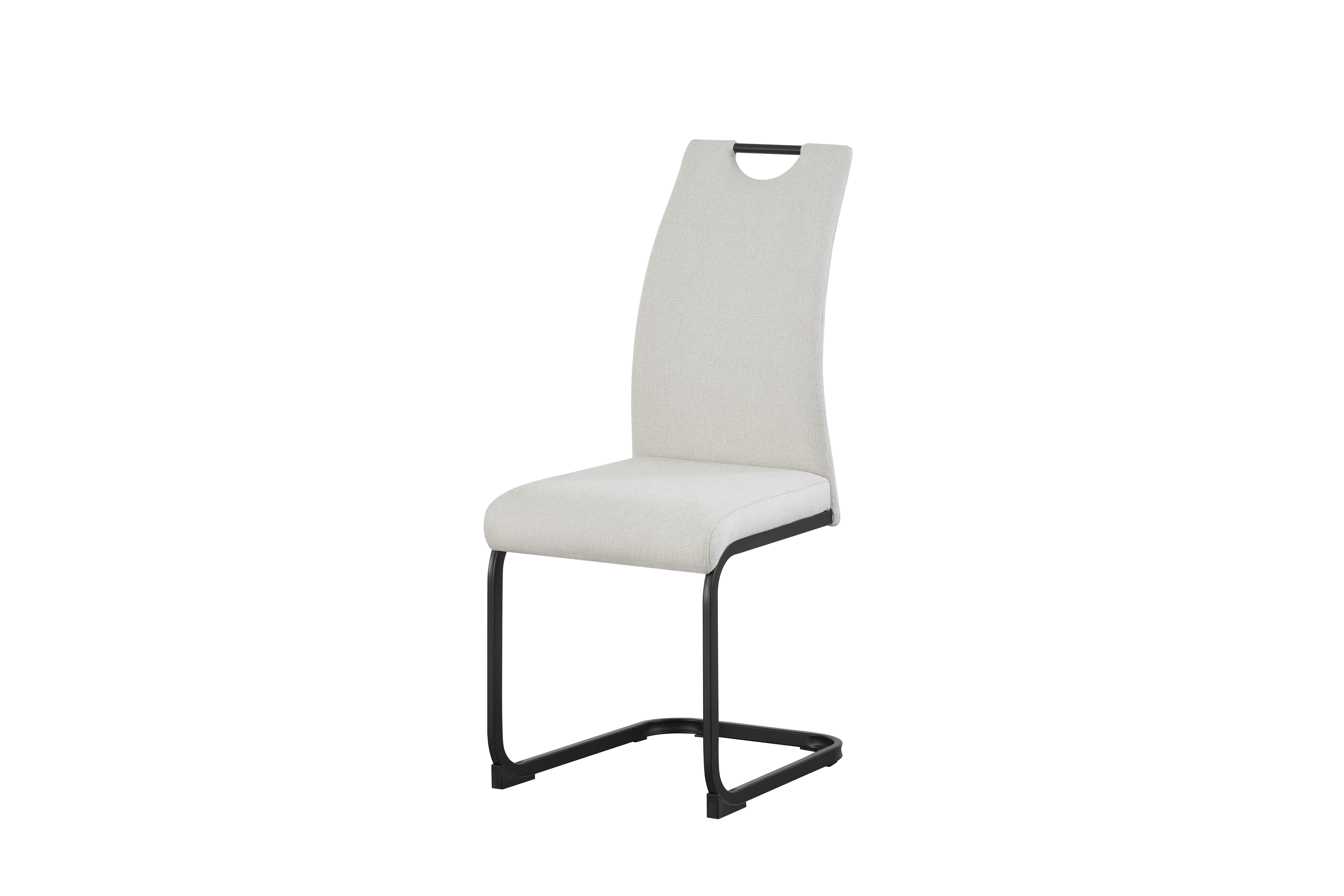 Schwingstuhl HANNA, 2er Set creme schwarz Webstoff B/H/T: ca. 43x98x59 cm HANNA, 2er Set - creme/schwarz (43,00/98,00/59,00cm) - xonox.home