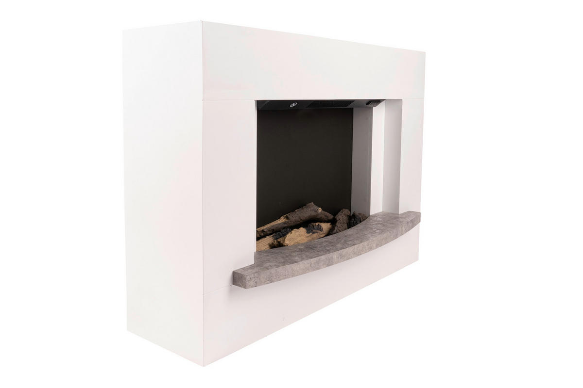 BHP Elektrischer-Kamin INE BG00749-15 weiß MDF B/H/T: ca. 100x70,5x35,5 cm ca. 1500 W Elektrokamin BG00749-15 - weiß (100,00/70,50/35,50cm) - BHP