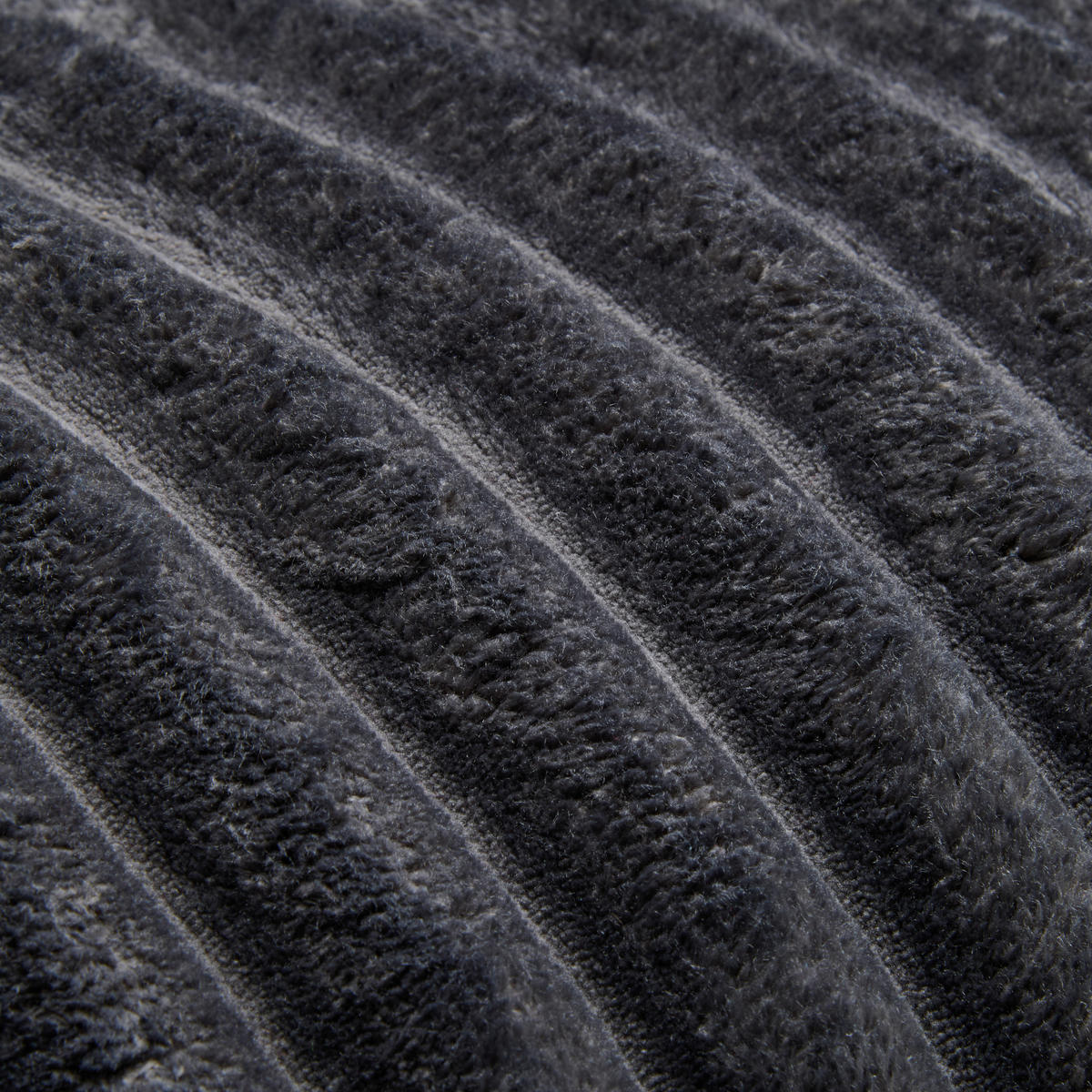Dekokissen Luxus Flanell Luxus - anthrazit (70,00/50,00cm) - POCOline