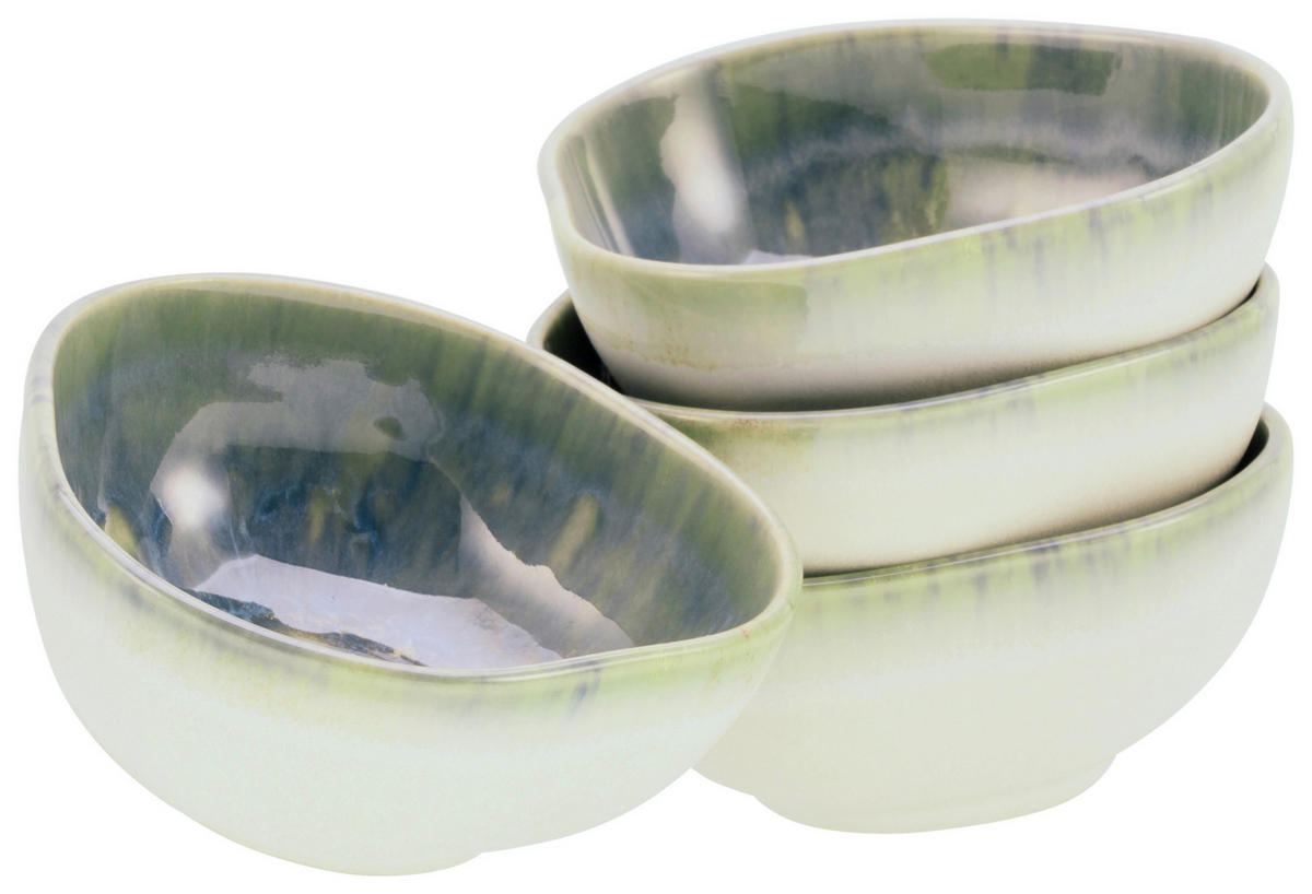 CreaTable Dipp-Schalenset Yuki multicolor Steinzeug D: ca. 11,5 cm Yuki - multicolor (11,50cm) - CreaTable