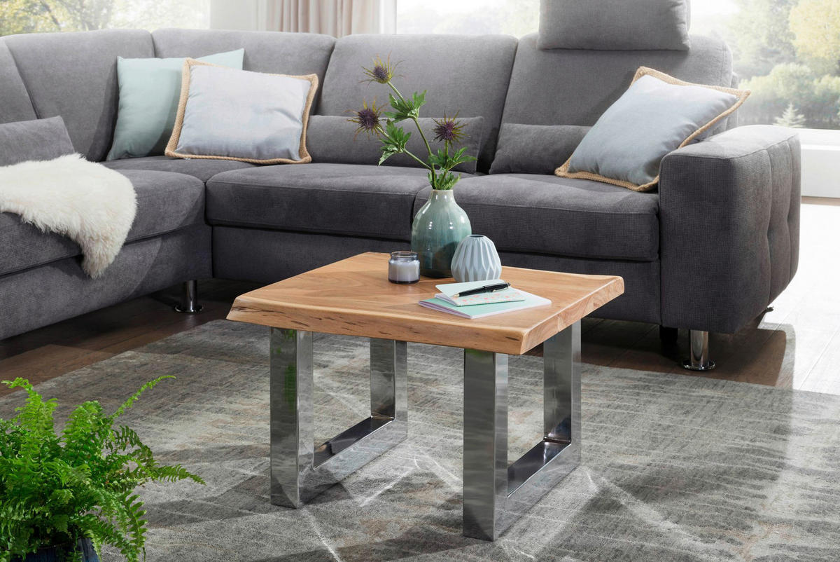 Couchtisch  B/H/T: ca. 58x40x60 cm Couchtisch - braun (58,00/40,00/60,00cm) - Wohnling