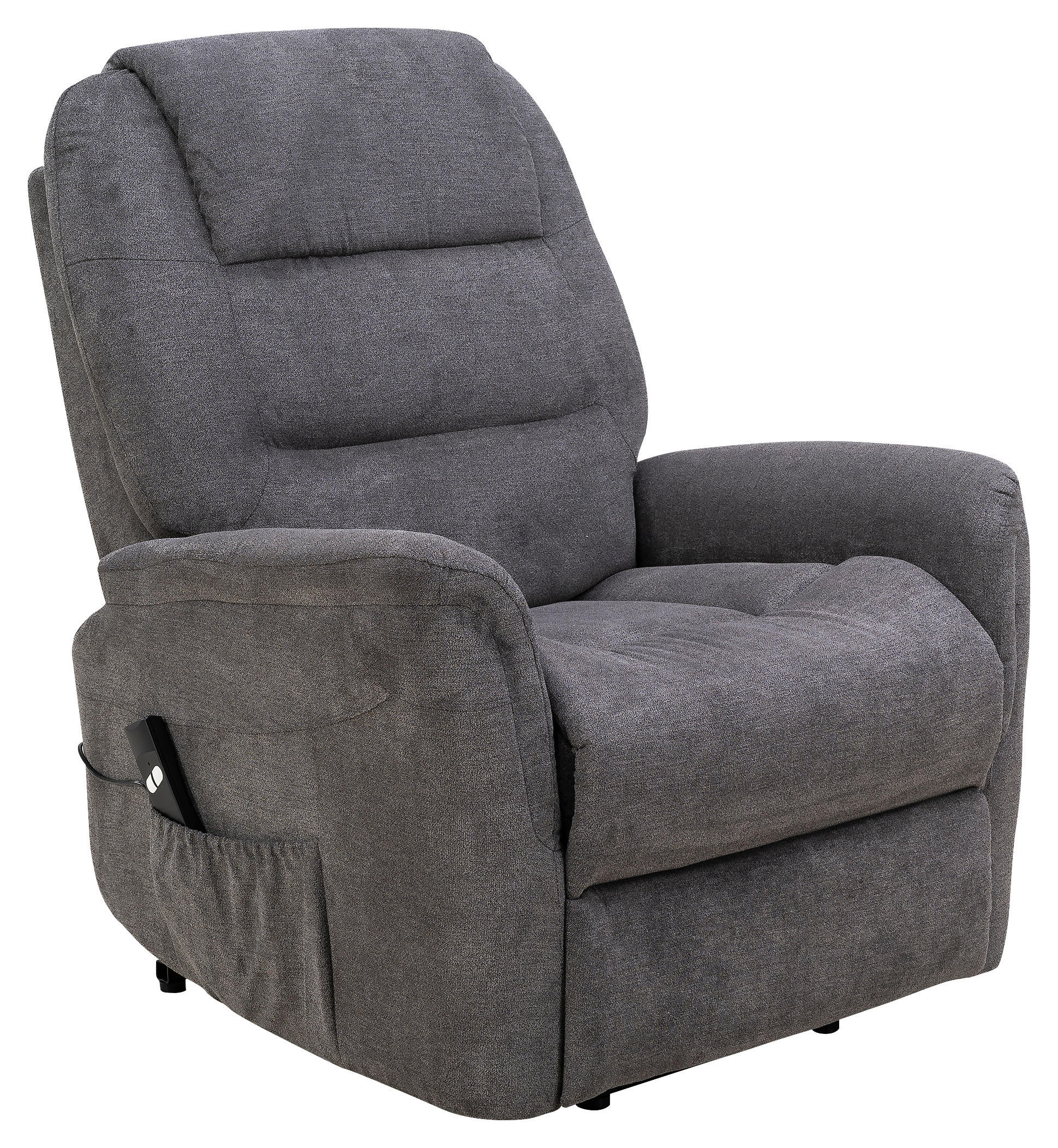 Sessel grau Microfaser B/H/T: ca. 88x106x93 cm FM-5018L-large_Fernsehsessel - grau (88,00/106,00/93,00cm)