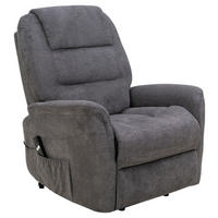 Sessel grau Microfaser B/H/T: ca. 88x106x93 cm FM-5018L-large_Fernsehsessel - grau (88,00/106,00/93,00cm)