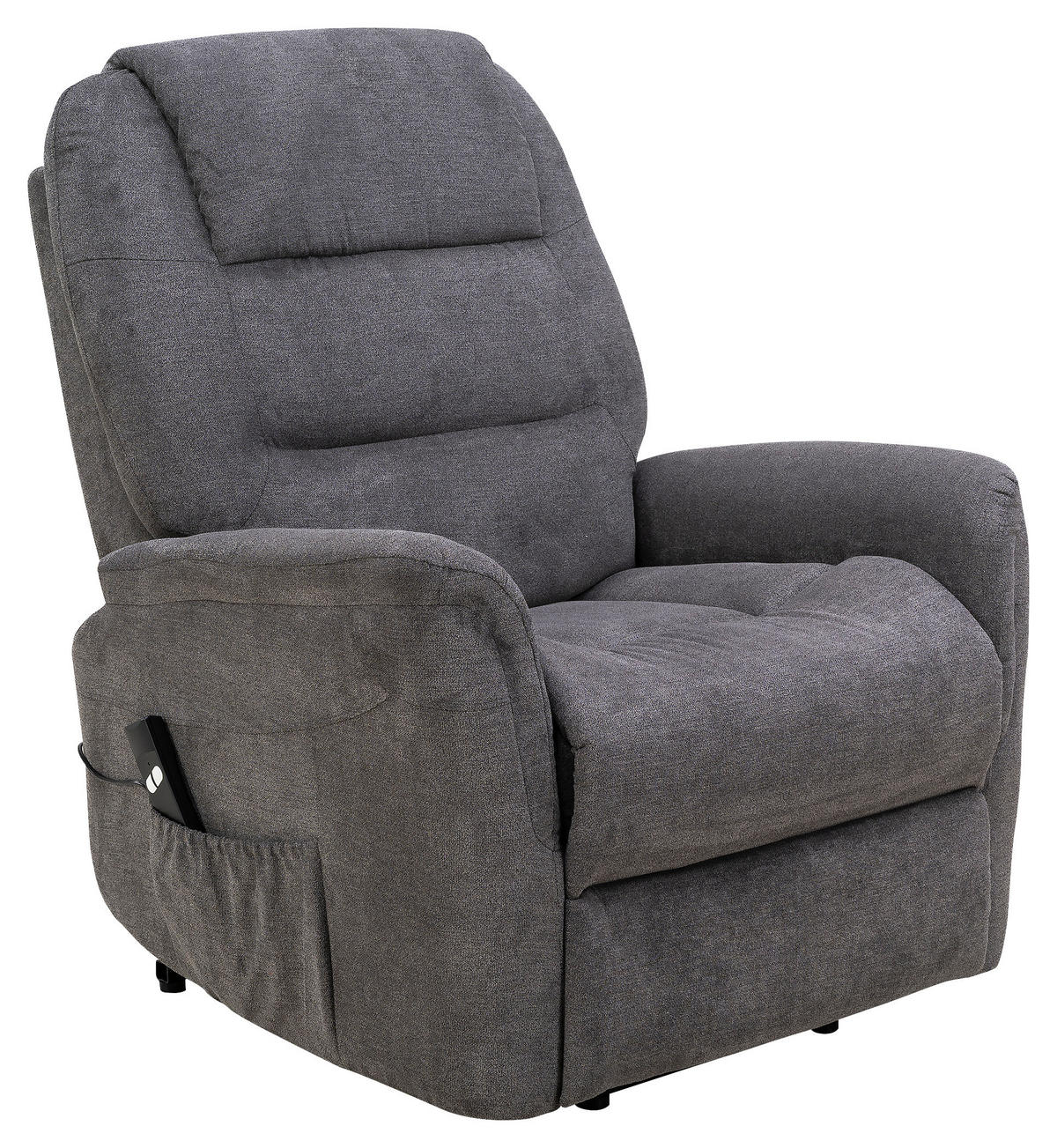 Sessel grau Microfaser B/H/T: ca. 88x106x93 cm FM-5018L-large_Fernsehsessel - grau (88,00/106,00/93,00cm)