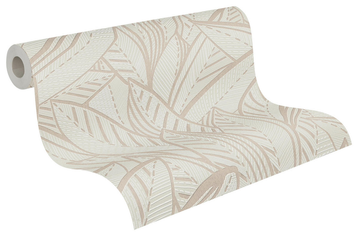 A.S.Création Vliestapete grau weiß B/H/D: ca. 53x1005x9,7 cm Vliestapete - weiß/grau (9,70/1005,00cm) - A.S.Creation