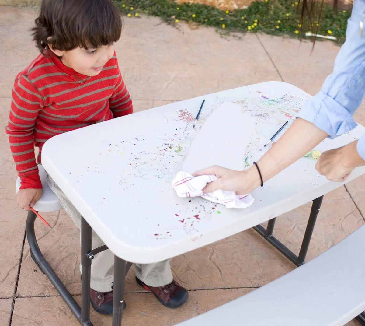 Lifetime Picknickgarnitur Kids Lichtgrau Stahl B/H/L: ca. 90x54x86 cm Kids - Lichtgrau (86,00/90,00/54,00cm) - Lifetime
